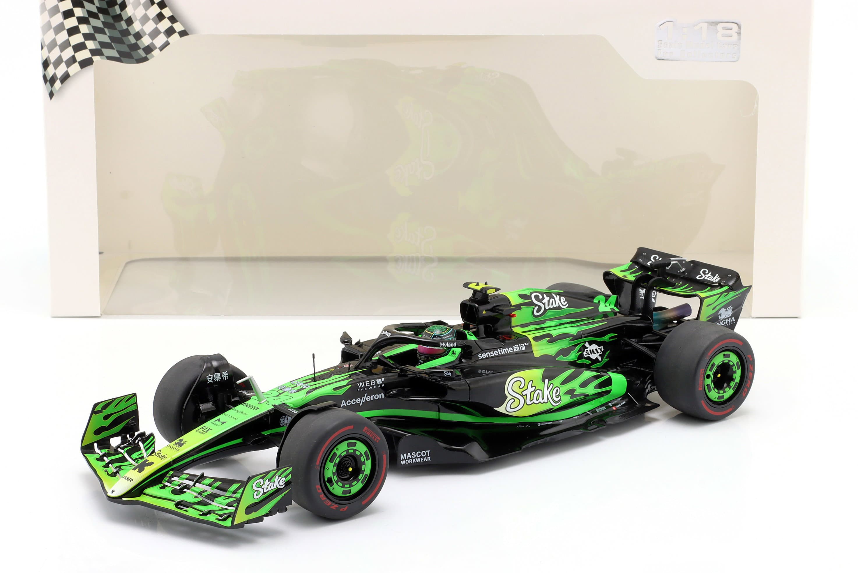 Zhou Guanyu KICK Sauber C44 #24 Las Vegas GP Formel 1 2024 1:18 Solido