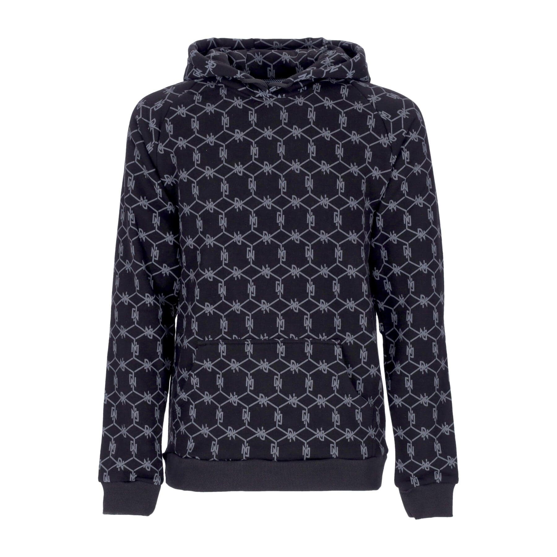 Herren Kapuzenpullover Monogram Hoodie Schwarz