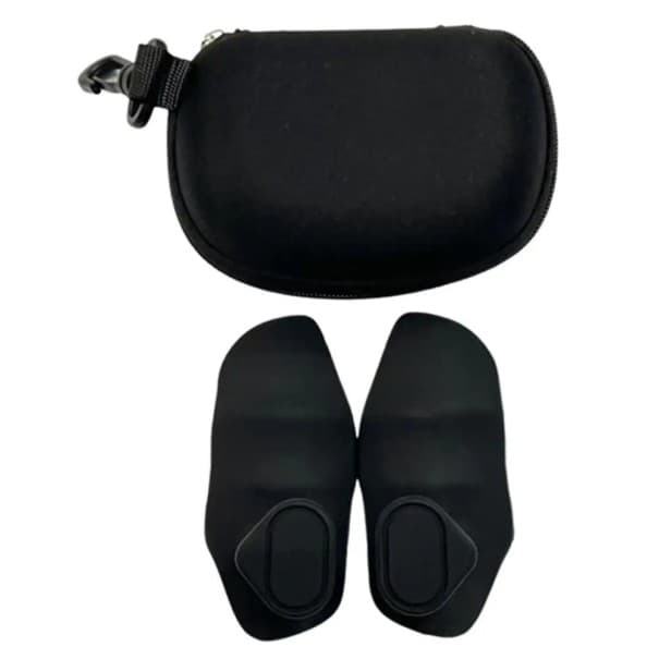 2er Set elastische Fingertrainer 9,1 x 4,3 x 2 cm Waben-PVC mit Schutzhülle Grifftrainer und Handrehabilitation schwarz