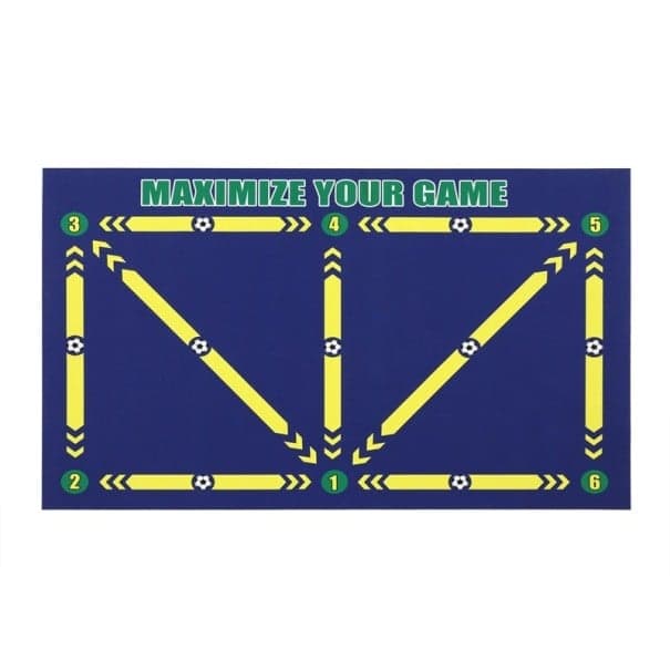 Faltbare Fußball-Trainingsmatte 60 x 90 cm Robuste, rutschfeste und langlebige Oberfläche zum Üben von Technik und Stabilität beim Training