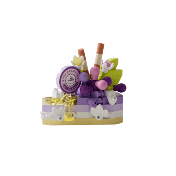 Frischer Obstkuchen 5,35 x 3 x 4,55 cm 166 Teile Mini 3D Mikrostückchen Dessertdekoration Partikelblöcke Spielzeug für Kinder ab 8 Jahren und