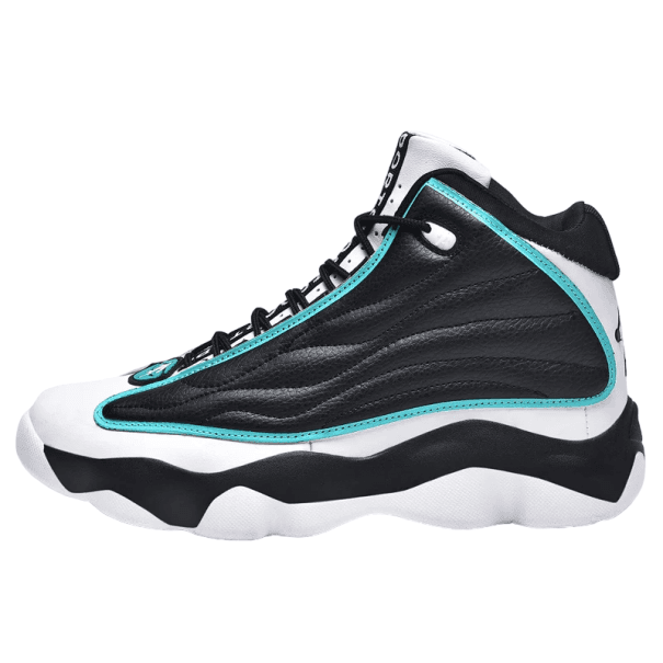 Herren-Basketball-Sneaker, rutschfeste Sportschuhe, stilvolle, verschleißfeste Basketballschuhe schwarz 43