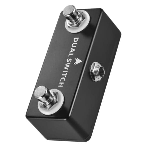 Mosky Dual Switch Metall-Gitarrenpedal mit doppeltem Fußschalter