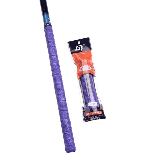 Rutschfeste Sportbandage für den Griff des Schlägers 2m PU EVA schweißabsorbierend Tennis Badminton Squash Overgrip Griffband lila