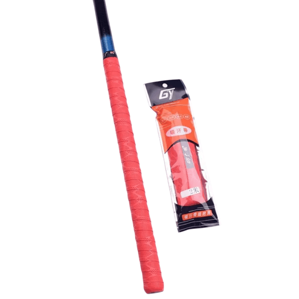 Rutschfeste Sportbandage für den Griff des Schlägers 2m PU EVA schweißabsorbierend Tennis Badminton Squash Overgrip Griffband rot