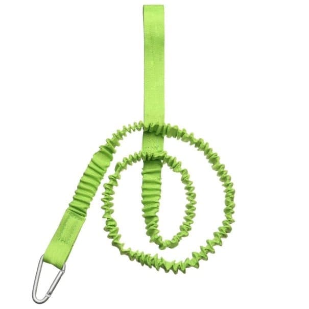 Sicherheitsseil mit Paddelkarabiner grün