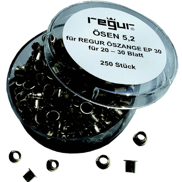 Regur Ösen für bis zu 20-30 Blatt VE=250 Stück
