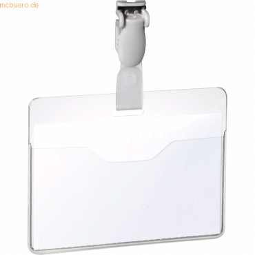 Durable Namensschild 814719 60x90mm transparent 25 Stück