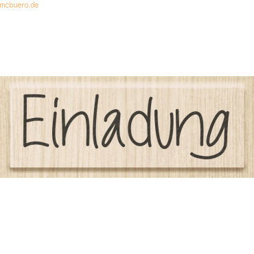 Heyda Motivstempel 'Einladung' 6,5x2cm