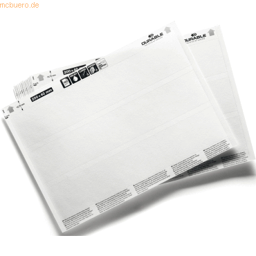 Durable Beschriftungsschilder Labelfix/Scanfix/C-Profile weiß 200x40mm