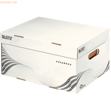 15 x Leitz Archiv Container easyboxx S Wellpappe weiß