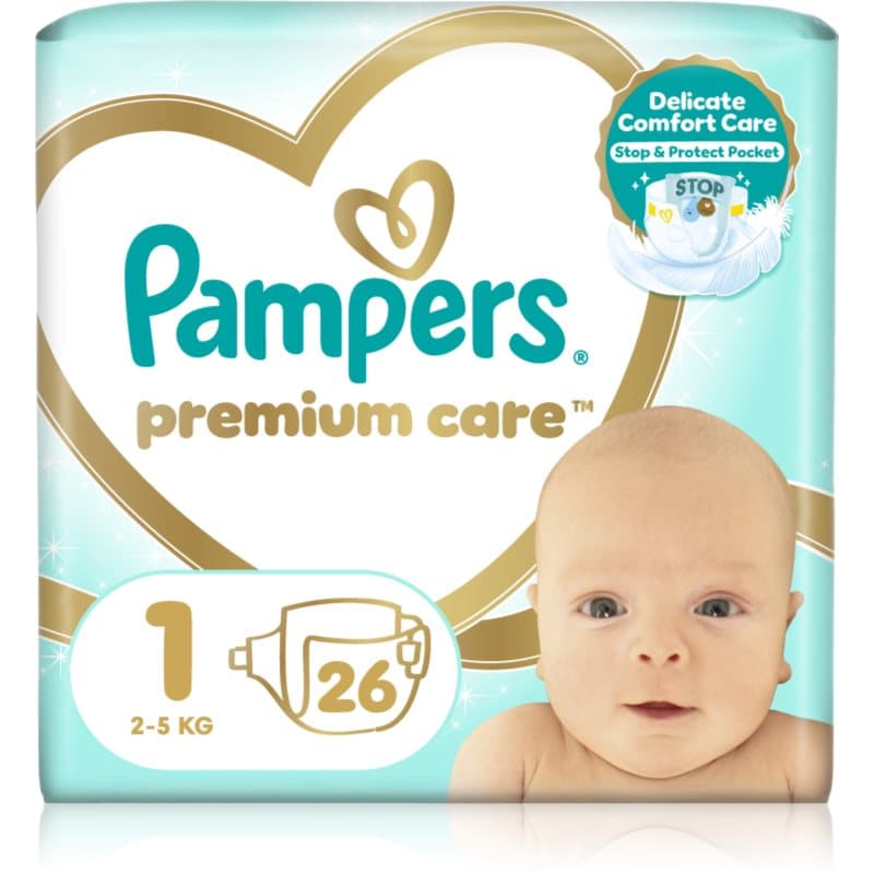 Pampers Premium Care Size 1 Einwegwindeln 2-5 kg 26 St.