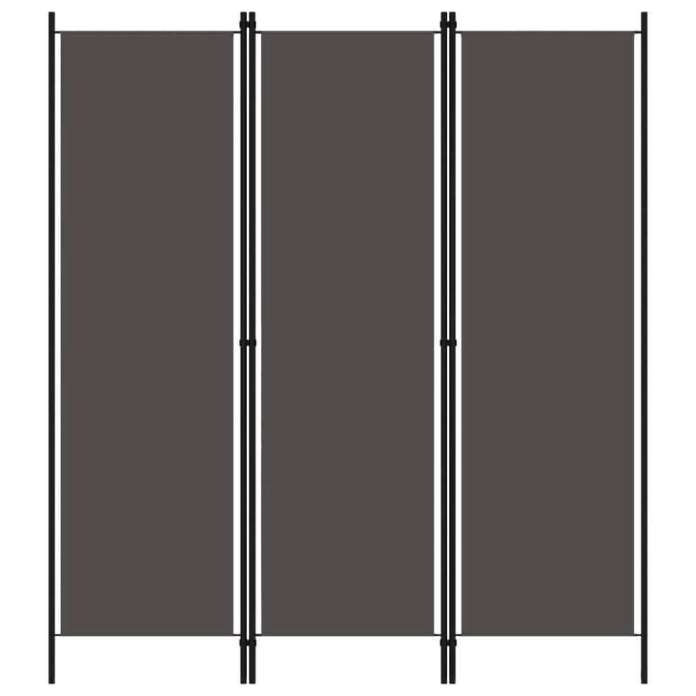 vidaXL 3-tlg. Raumteiler Anthrazit 150x180 cm