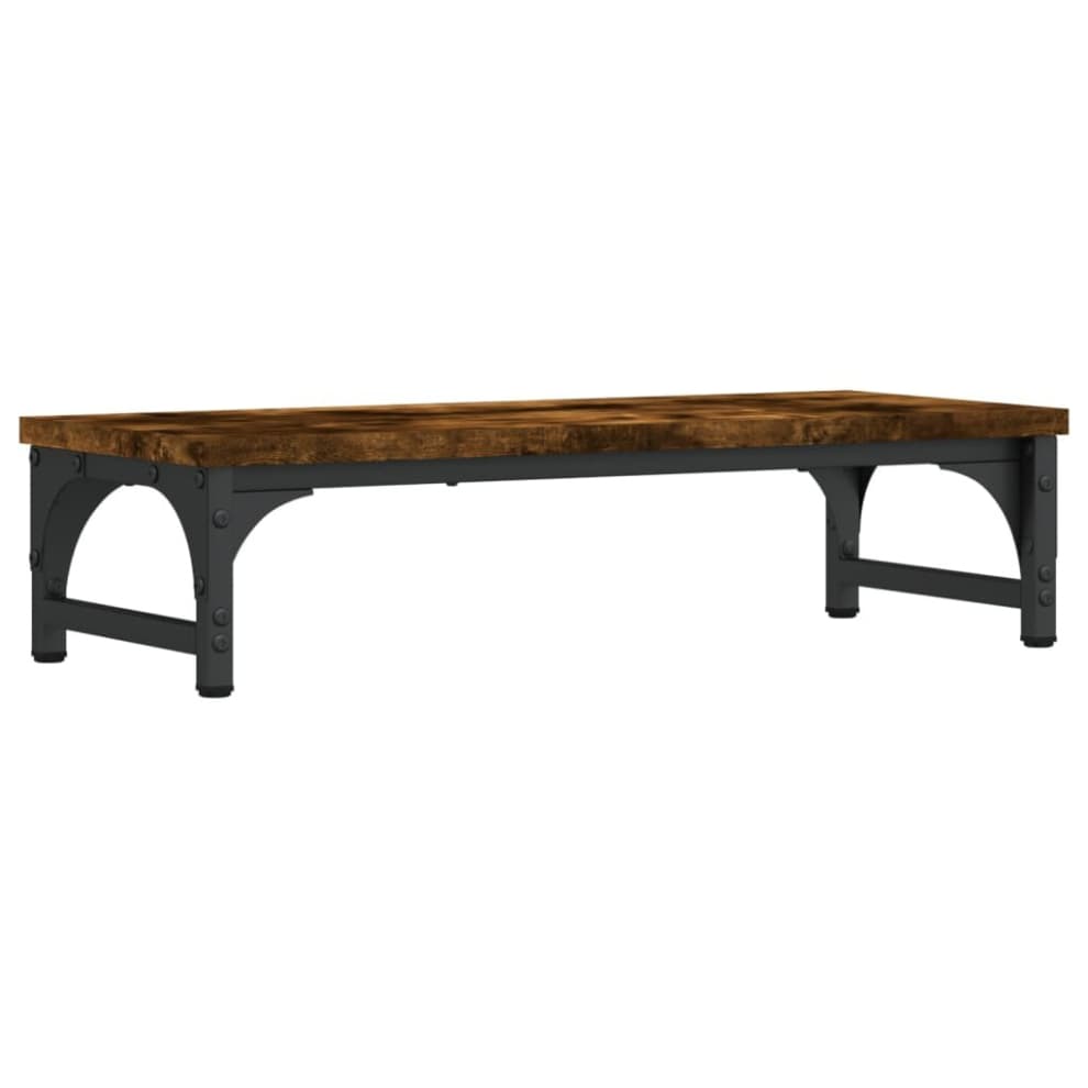 vidaXL Monitorständer Räuchereiche 55x23x14 cm Holzwerkstoff