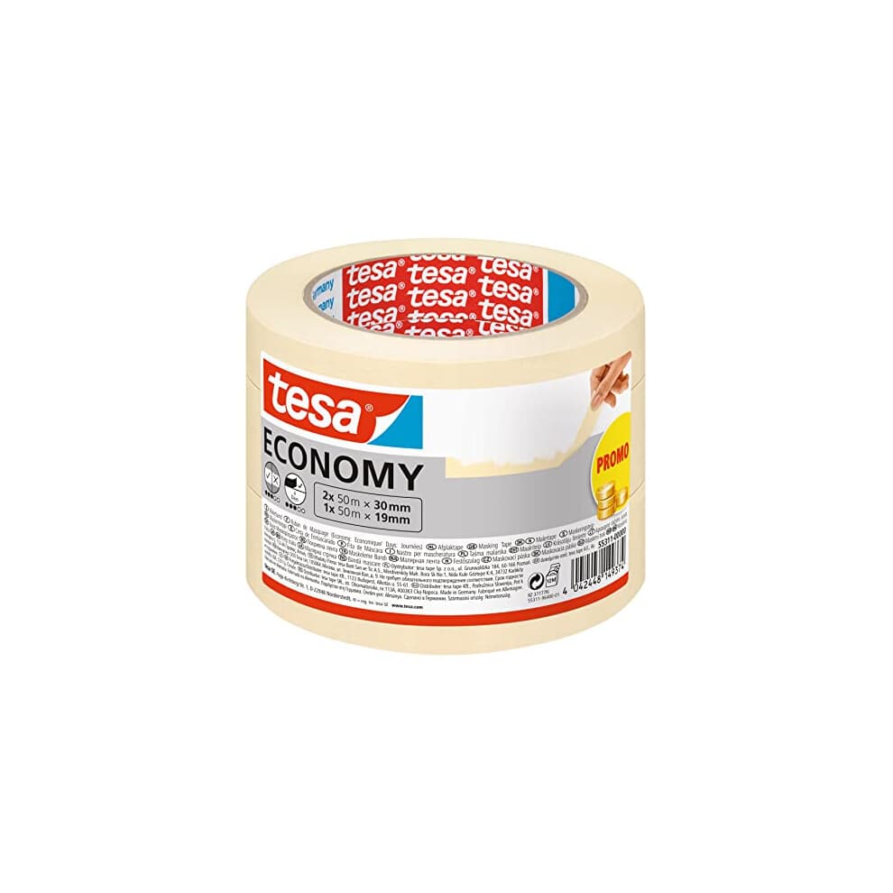 Maler Kreppband Promo-Pack 2x 50mx30mm 1x 50xx19mm