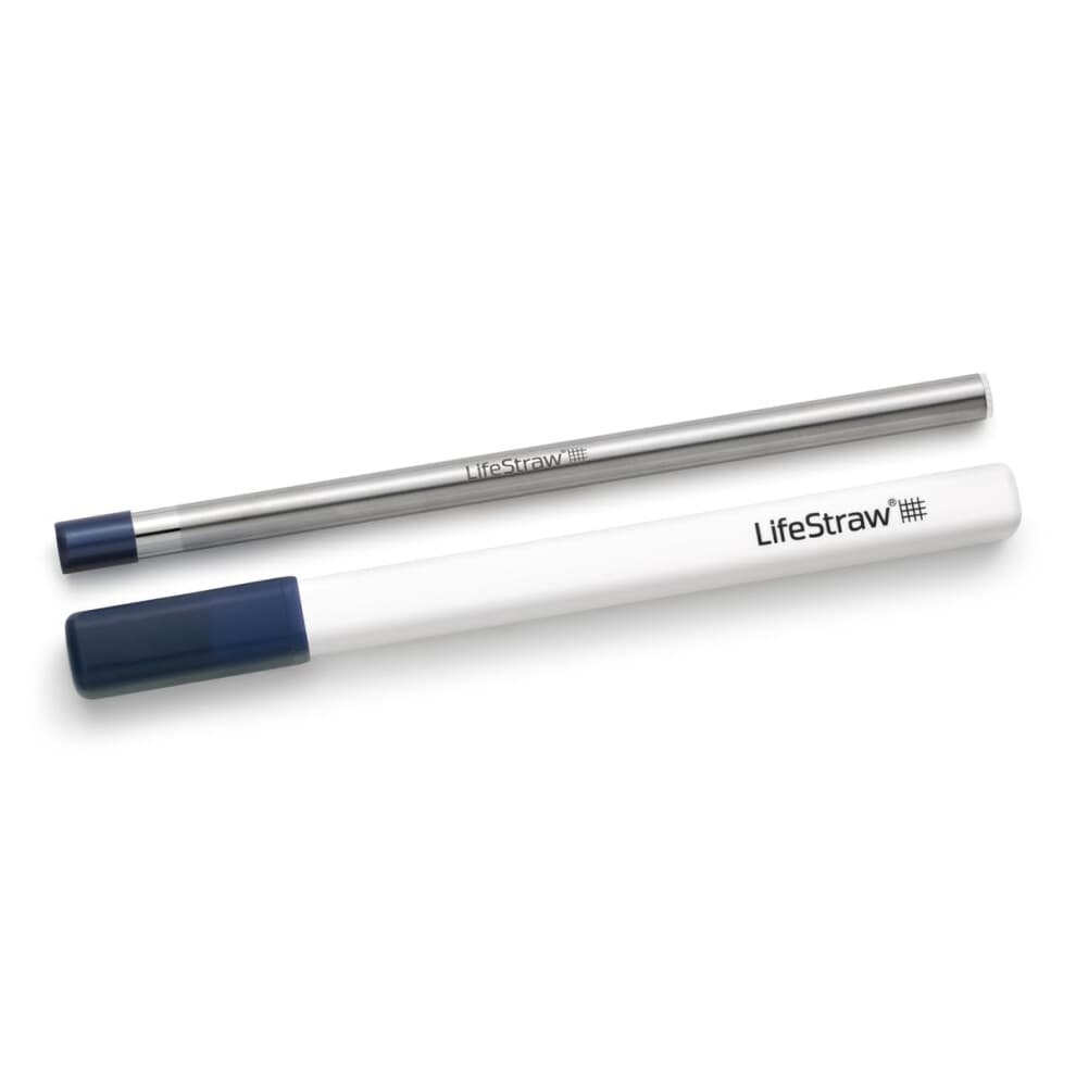 Lifestraw SIP - Wiederverwendbares Wasserfilterfilter -Trinkstroh von Edelstahl mit Tragetasche entfernt Mikroplastik -Bakterien und Parasiten f