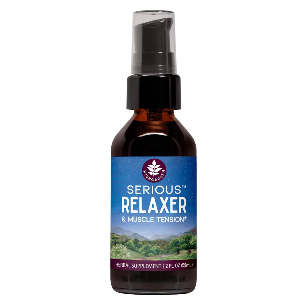 WishGarden Herbs Serious Relaxer & Muscle Tension - Nat rliches pflanzliches Nahrungserg nzungsmittel zur Muskelentspannung mit Wildem Salat und