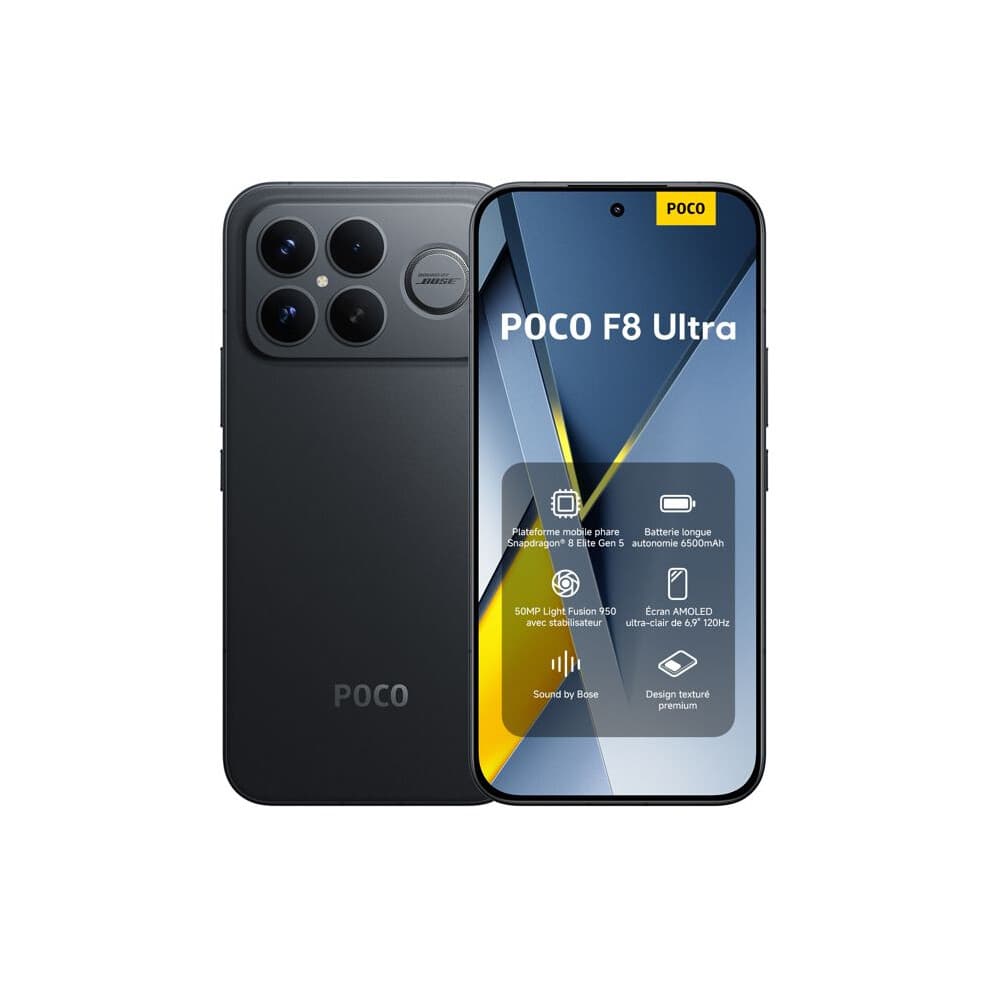 POCO F8 Ultra Schwarz 16 GB+512 GB - Snapdragon 8 Elite Gen 5 der neuen Generation, HyperRGB AMOLED-Display POCO 120 Hz 6,9"