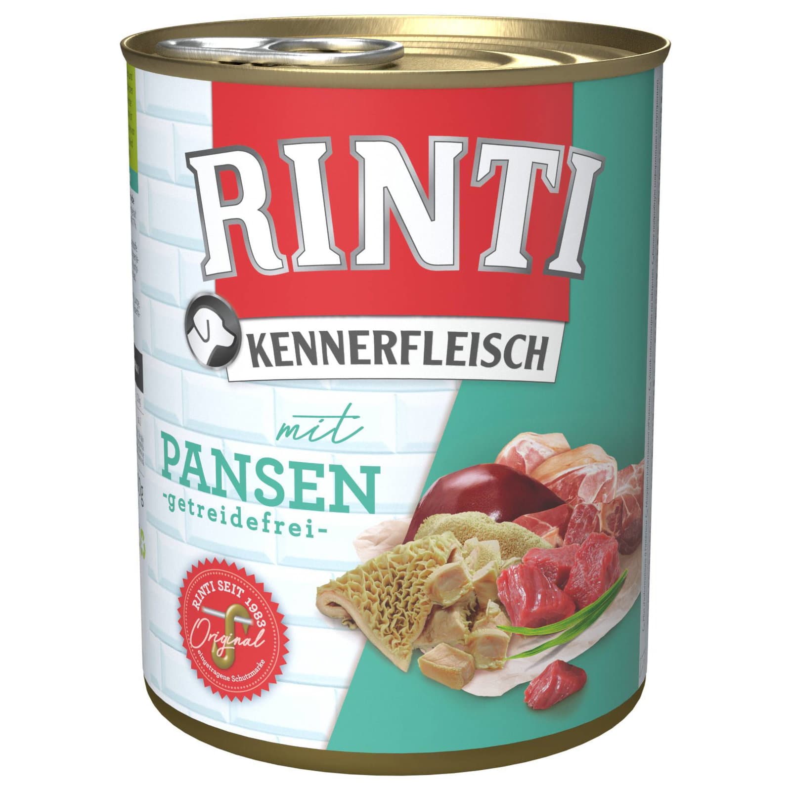 RINTI Hundefutter, Pansen, 800g