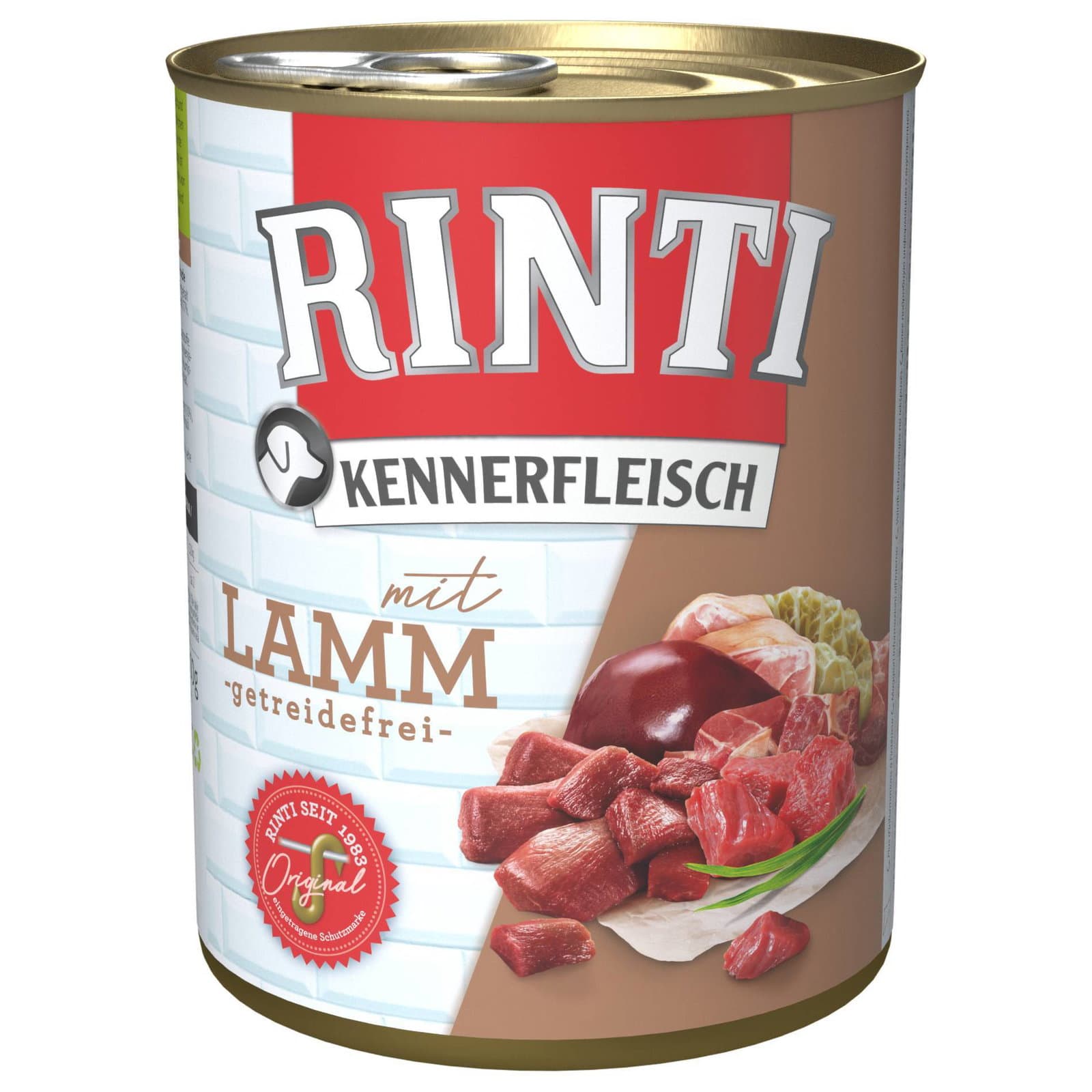 RINTI Hundefutter, Lamm, 800g