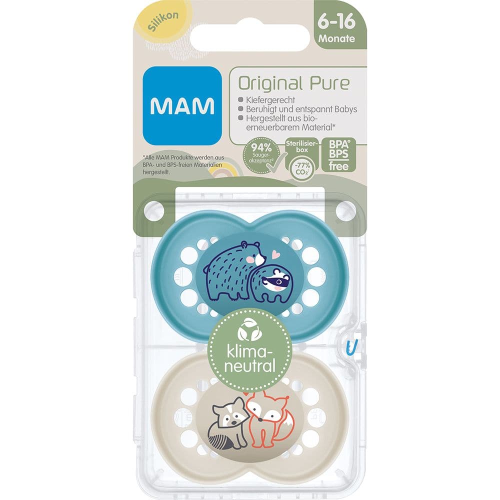 MAM Luller Orig PU SIL 6-16 2 St Schnuller
