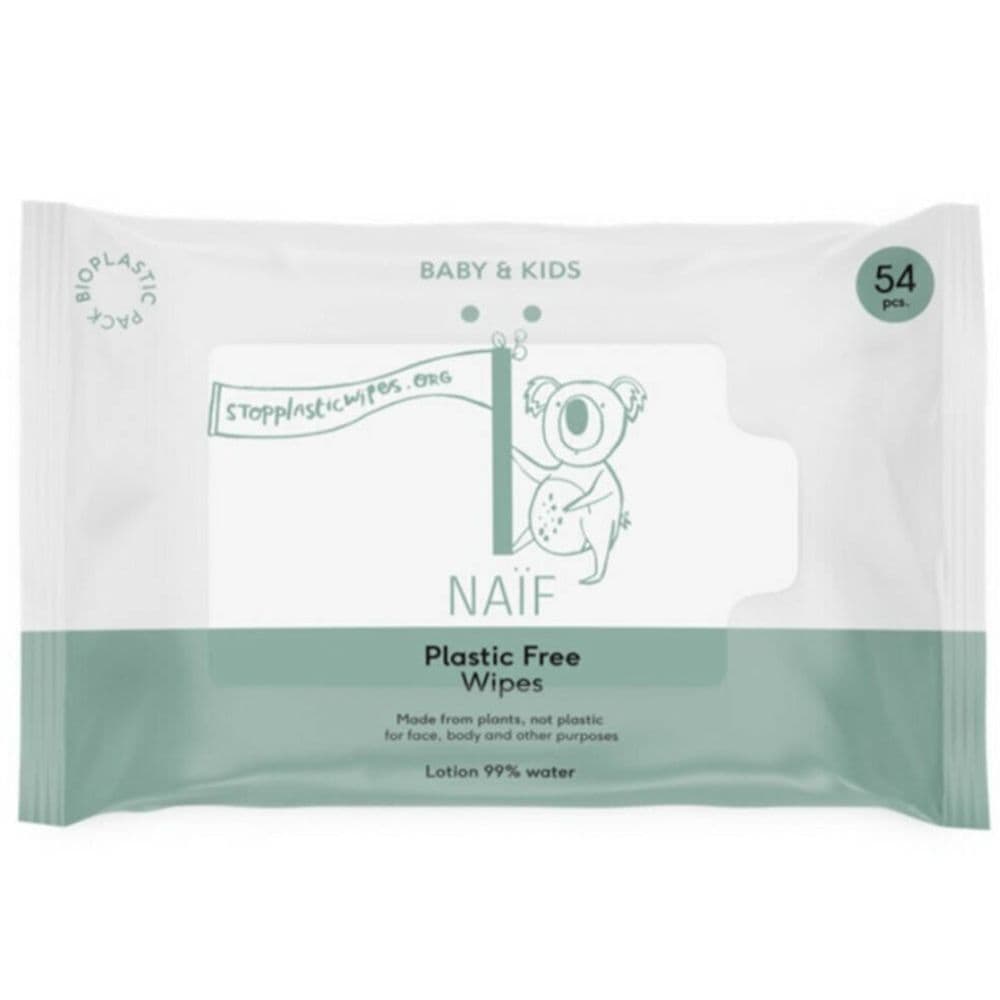 Naif Baby & Kids Plastic Free Wipes 54 St Tücher