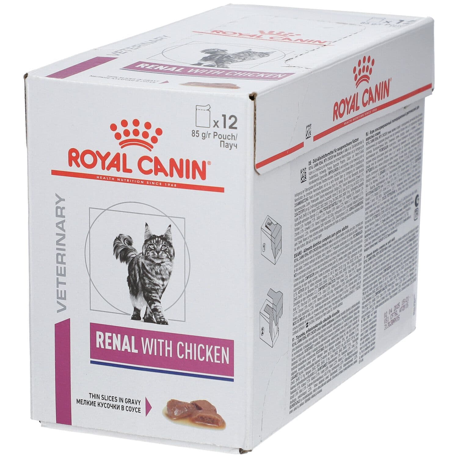 Royal Canin Veterinary Feline Renal with Chicken Nieuwe Formule 12x85 g Paste