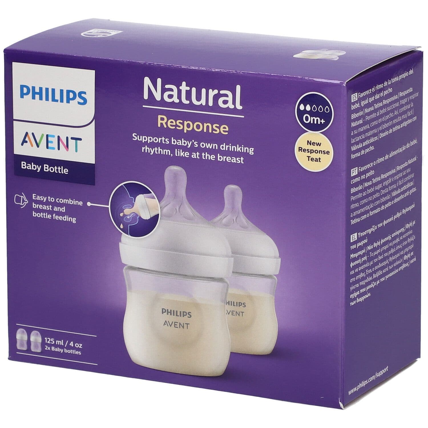 Philips Avent Natural Response Zuigfles Scy900/02 DUO 2 St Flaschen