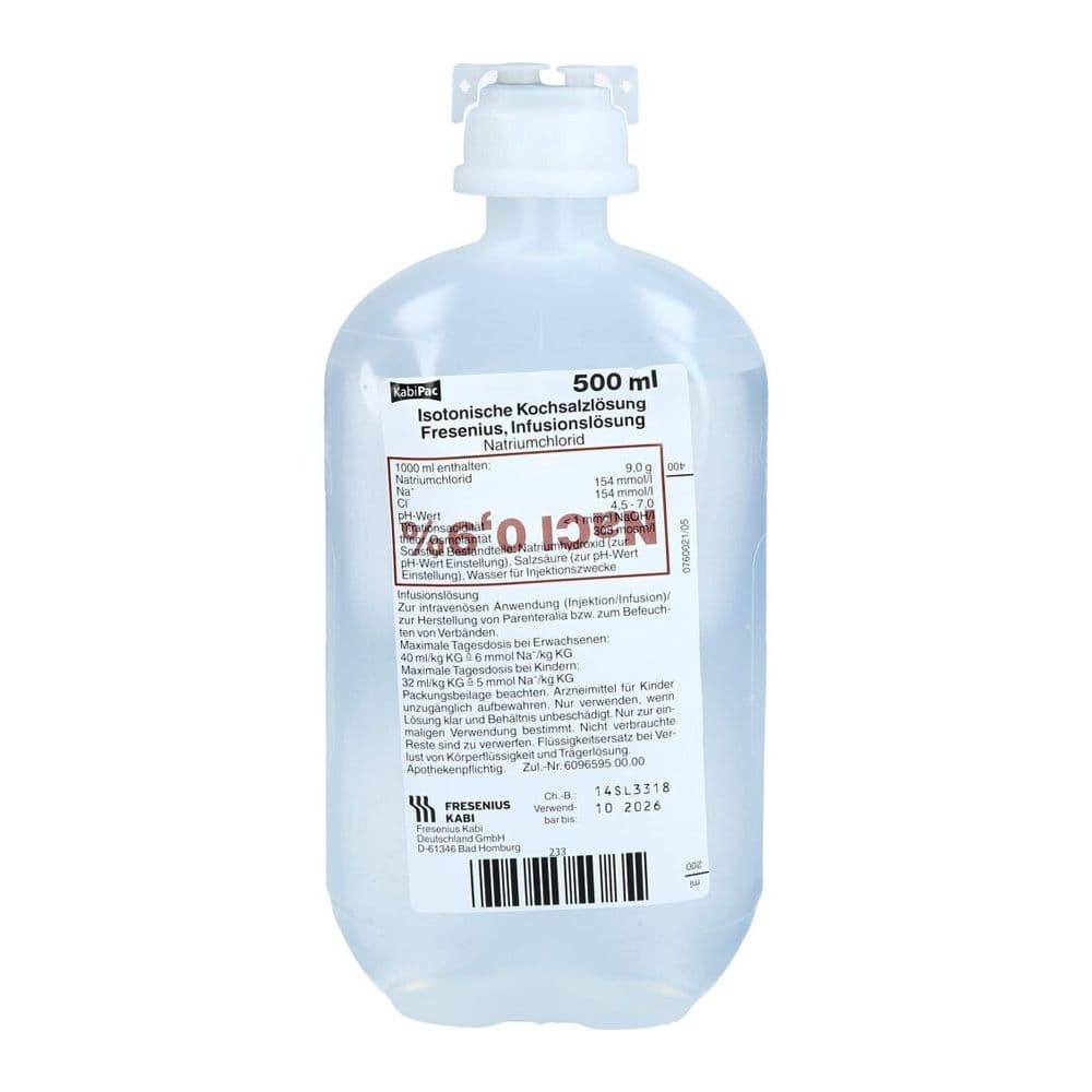 Kochsalzlösung 0,9% Plastikfl.Fresenius 10x1000 ml Infusionslösung