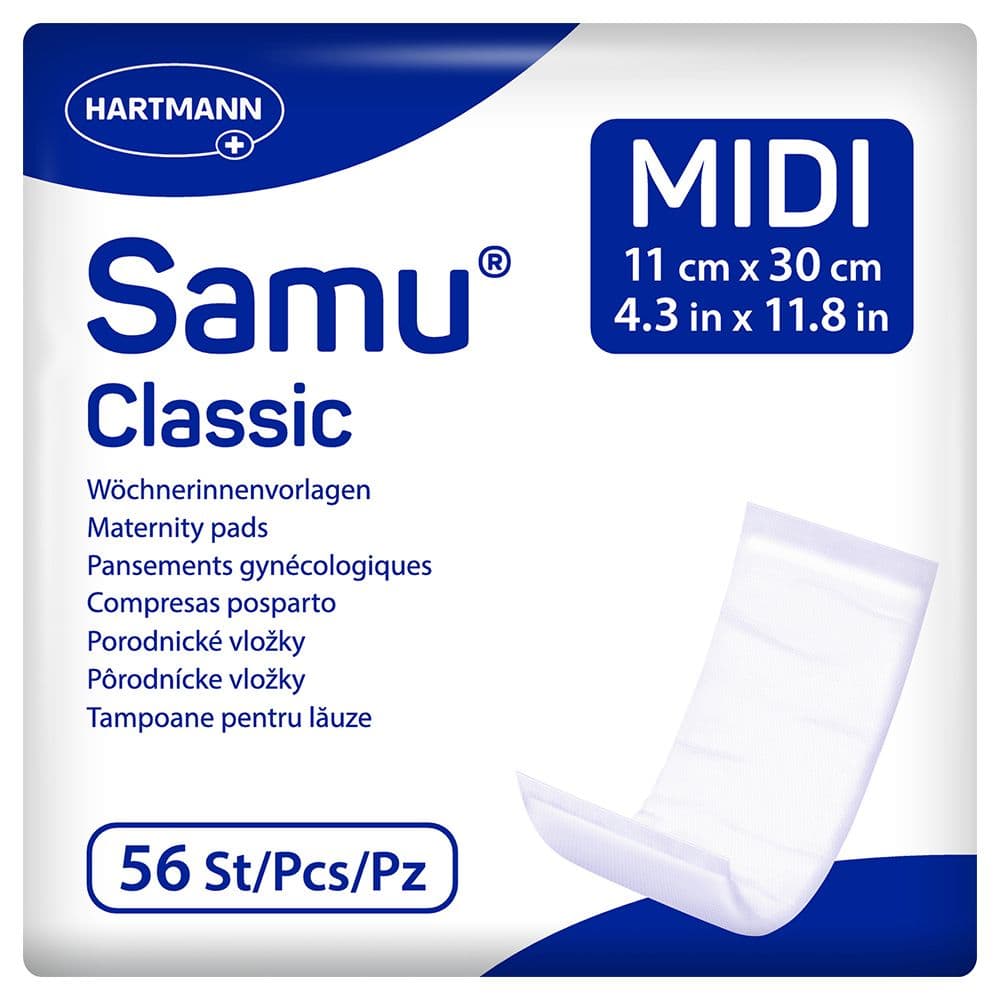 Samu Wöchnerinnen Vorlagen Classic midi 11x30 cm 56 St Einlagen