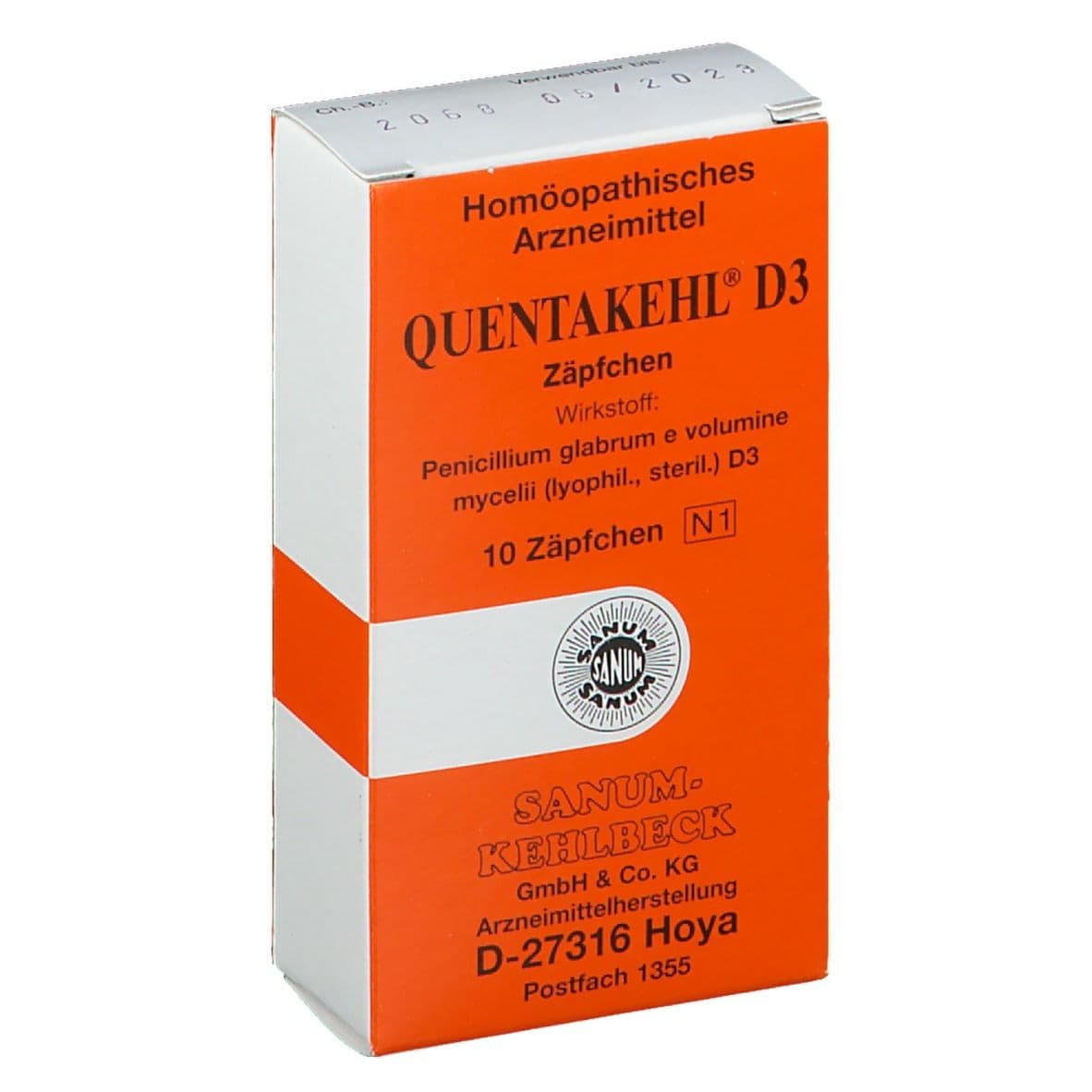 Quentakehl D 3 Zäpfchen 10 St Suppositorien