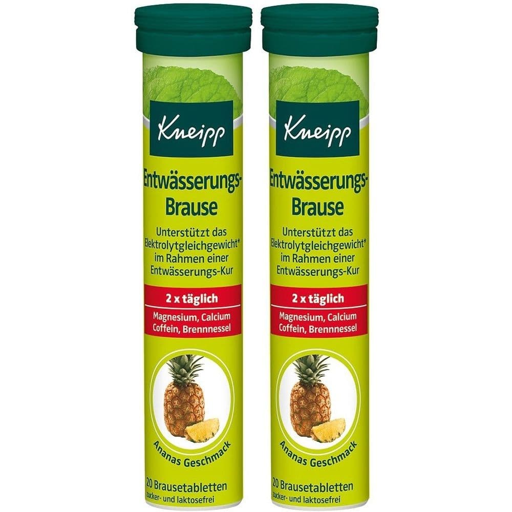 2x Kneipp Entwässerung Brausetabletten 2x20 St