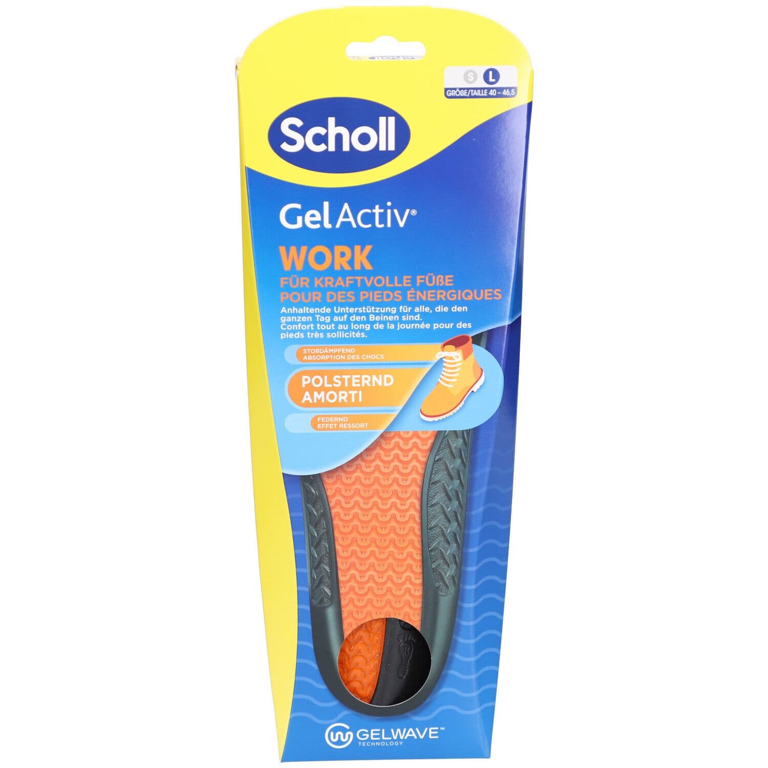 Scholl GelActiv Einlegesohlen Work men 2 St
