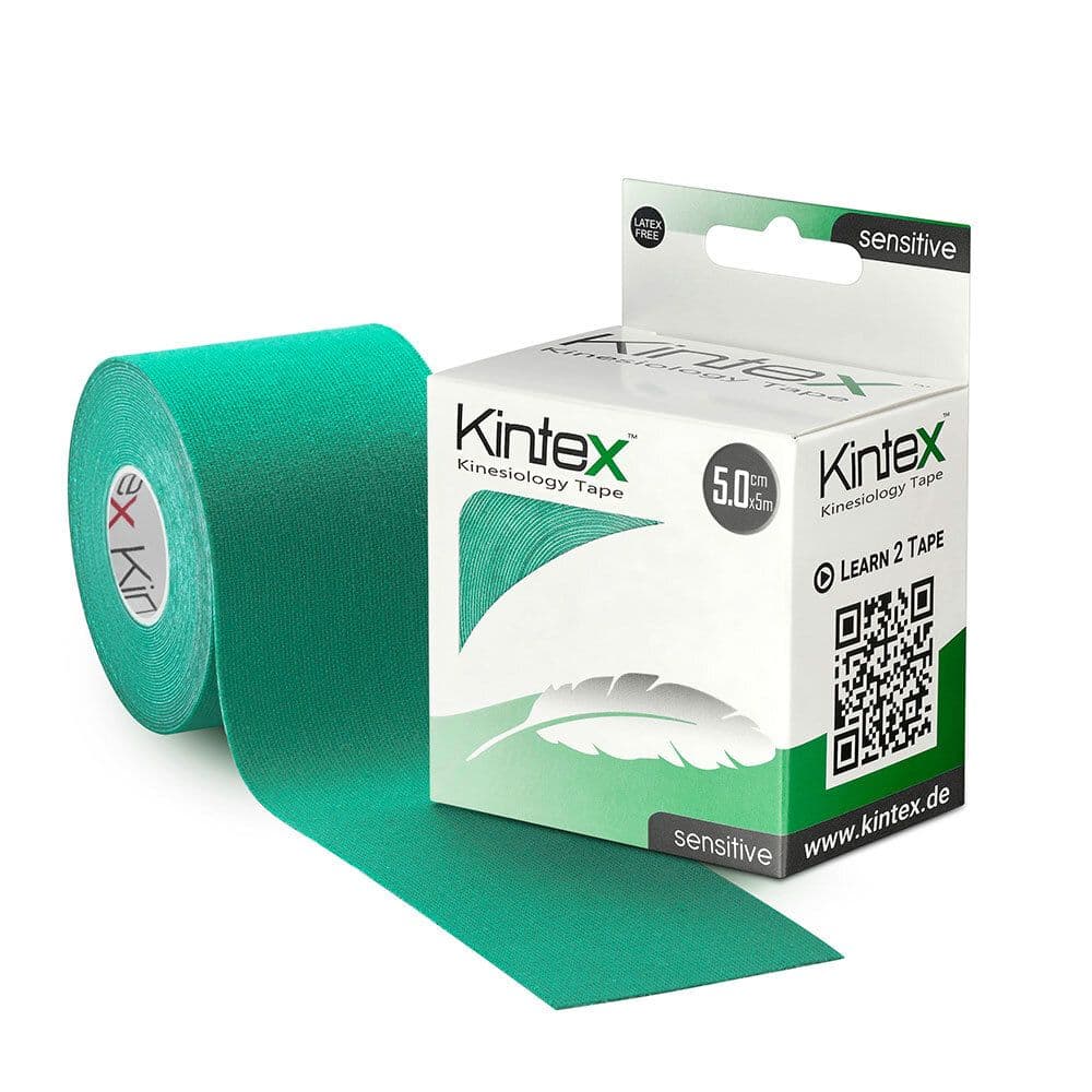 Kintex Kinesiologie Tape sensitive 5 cmx5 m grün 1 St Pflaster
