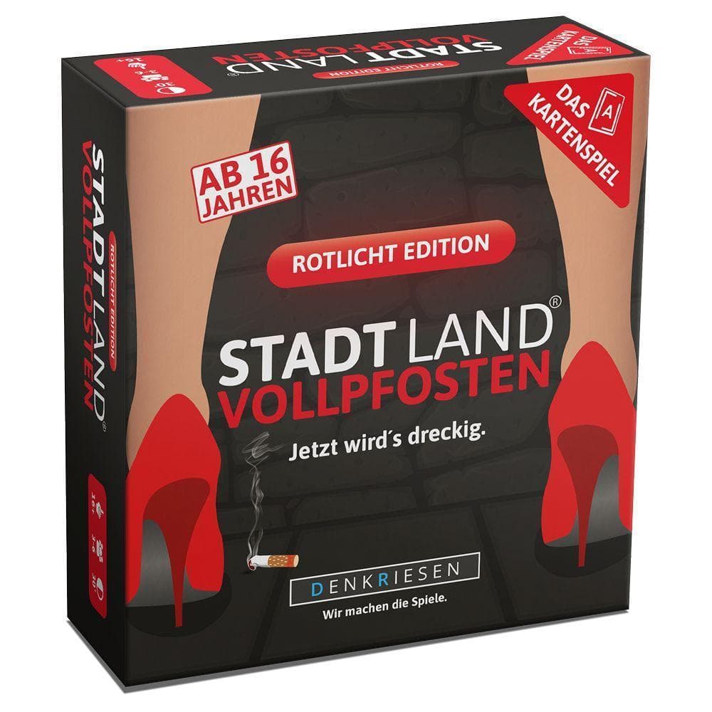 Stadt Land Vollpfosten: Rotlicht Edition - Das Kartenspiel