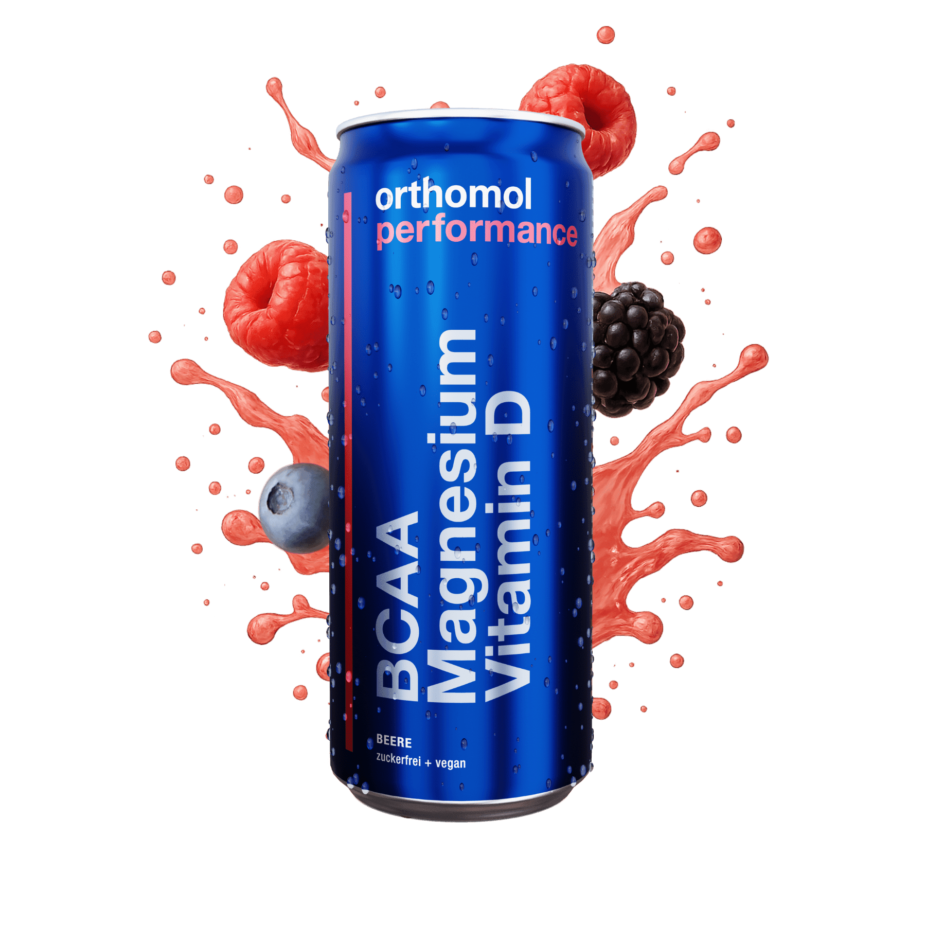 Orthomol Performance - Sportgetränk mit BCAA & Magnesium - 12 Dosen (330 ml)