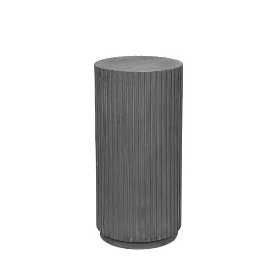 Broste Copenhagen Rillo Podium Ø38,5XH78CM - grau