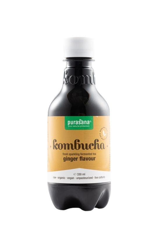 Purasana Kombucha-Getränk Ingwer (330 Ml)