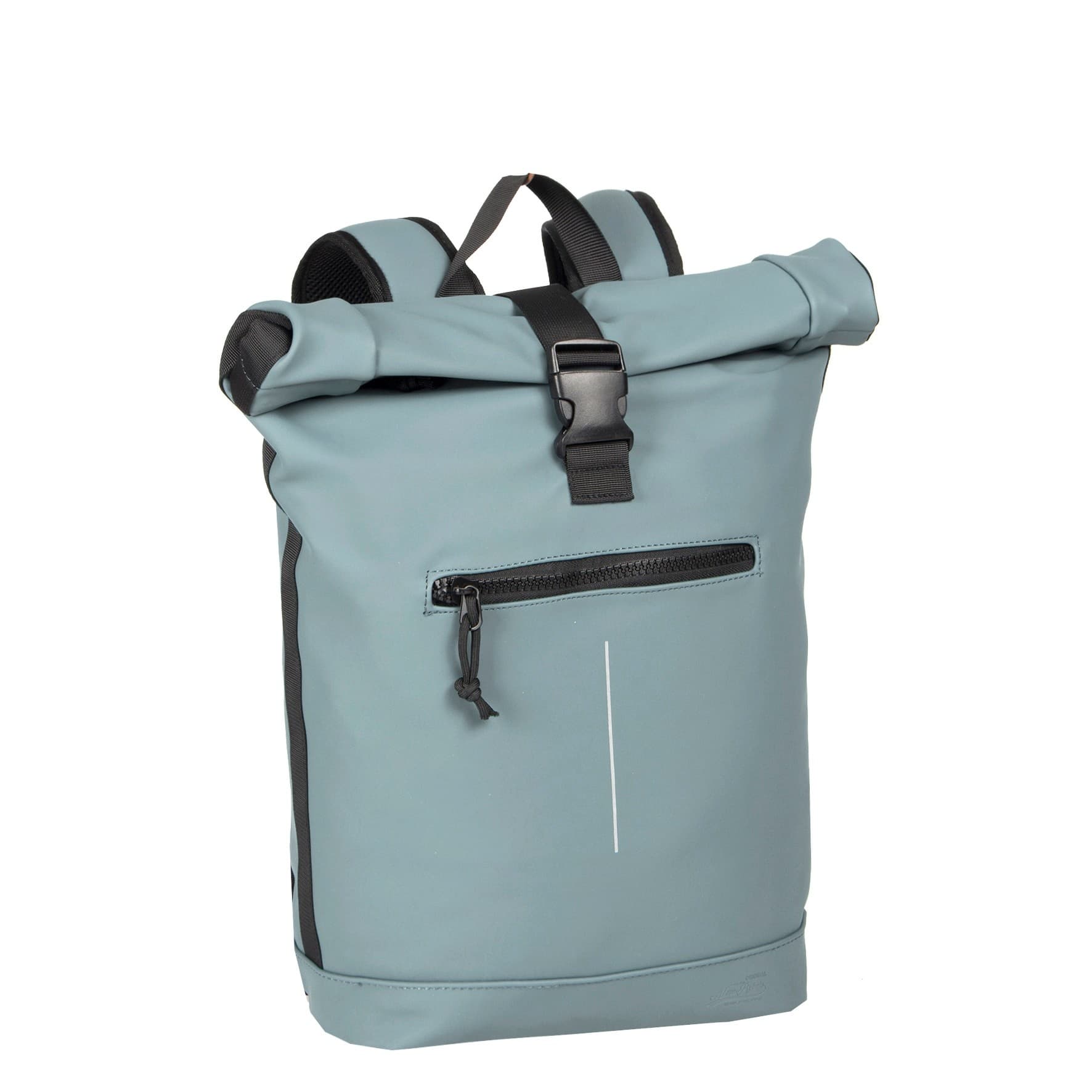 New Rebels Mart New York Soft Blau 21L Rucksack Rolltop Wasserabweisend Laptop 15.6"