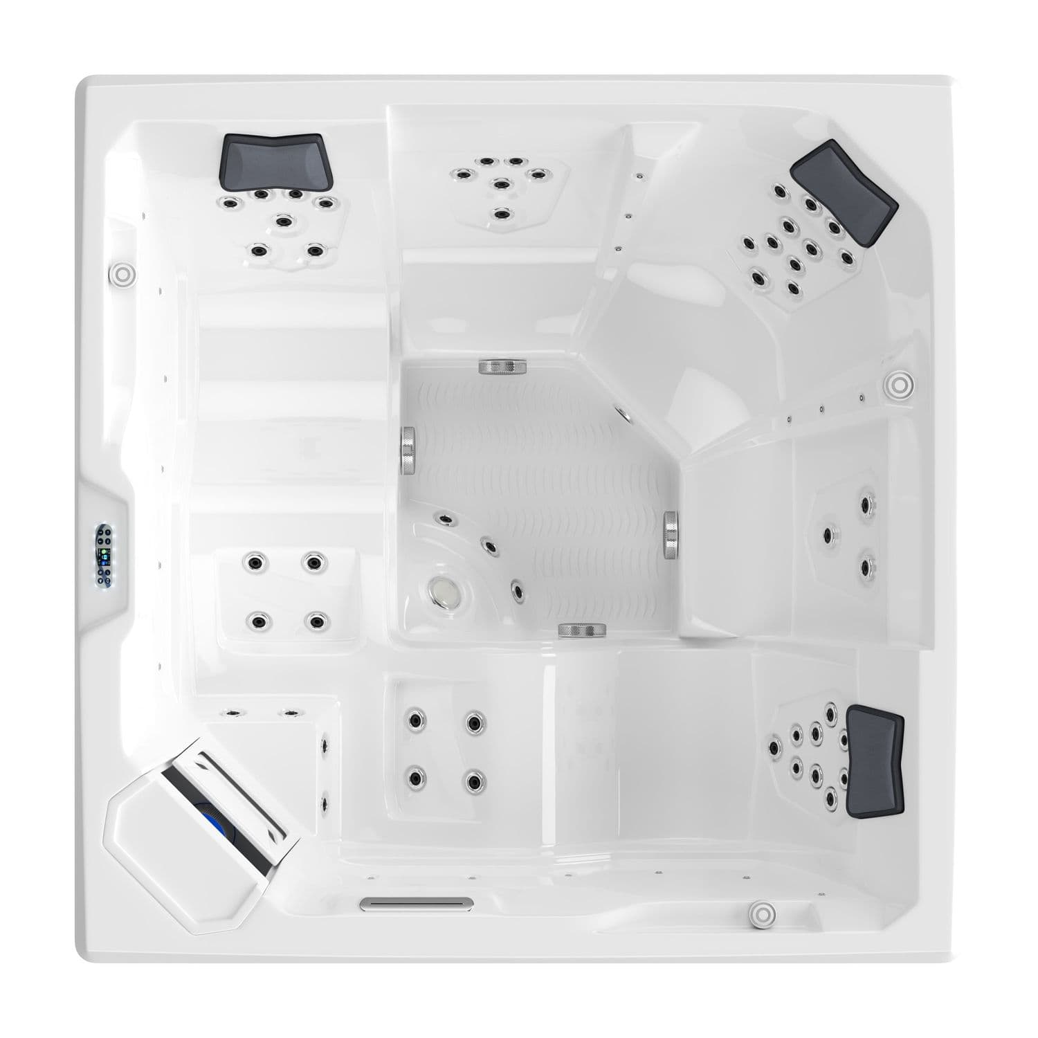 Outdoor Whirlpool PANAREA weiß 210x210 LED