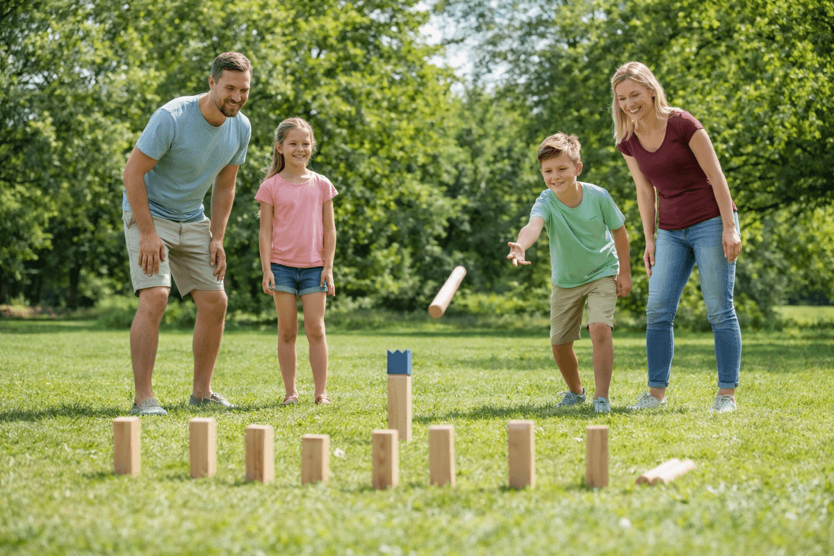 Wikingerschach - Das beliebte Gartenspiel für Familien, Gruppen & Co