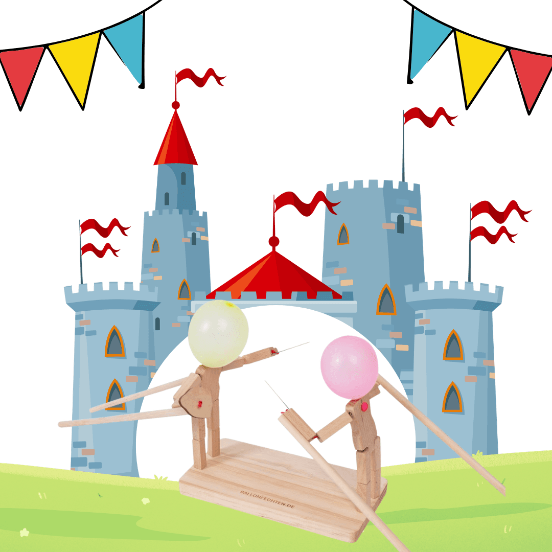 Ab 4: Das lustige Tischbrettspiel „Ritter-Turnier“ für Kindergeburtstage, Spieleabende & Co