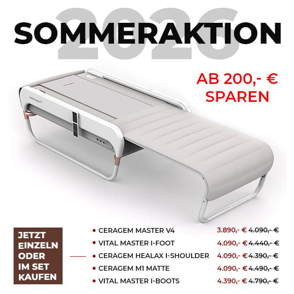 Sommeraktion: Ceragem Master V4 Massageliege Grau