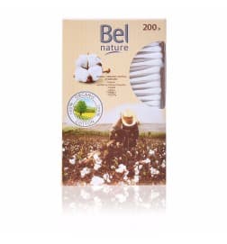 Bel Nature Ecocert Bastoncillos Cartón Algodón Orgánico 200 Pcs