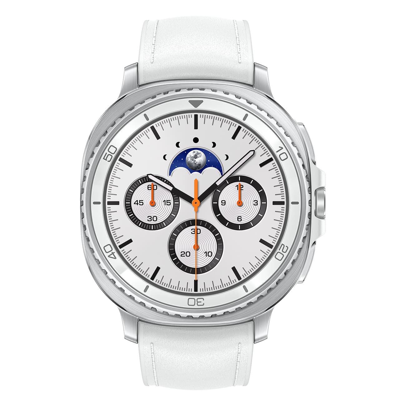 Samsung Watch8 Classic weiß | Smartwatch | 1.3" Super AMOLED | Edelstahl | 64 GB Speicher | LTE | Wear OS | Gesundheitsmessung