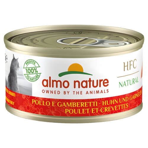 Almo Nature HFC Natural Huhn & Garnelen 70 g - 24 Stück