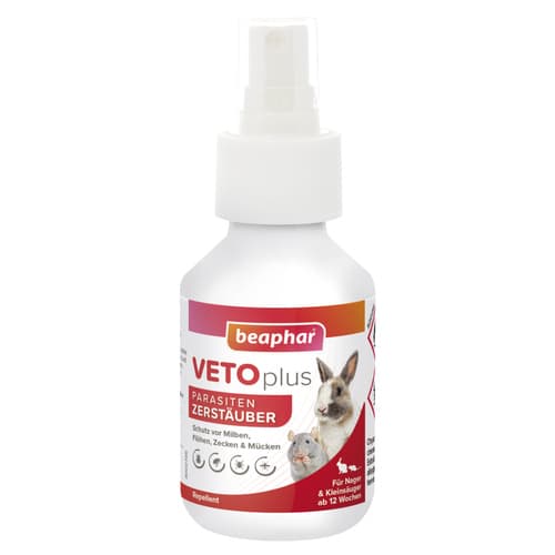 Beaphar VETOplus Parasiten Zerstäuber für Nager & Kleinsäuger 100 ml