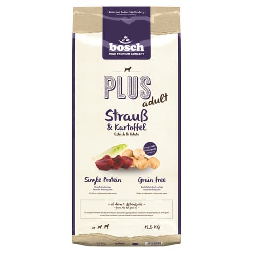 Bosch PLUS mit Strauß & Kartoffeln 12,5 kg