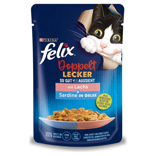 Felix So gut wie es aussieht Doppelt Lecker Lachs & Sardine 85 g