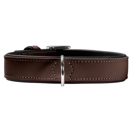 Hunter Halsband Softie braun/schwarz, Größe: 40 cm / Breite: 2,2 cm